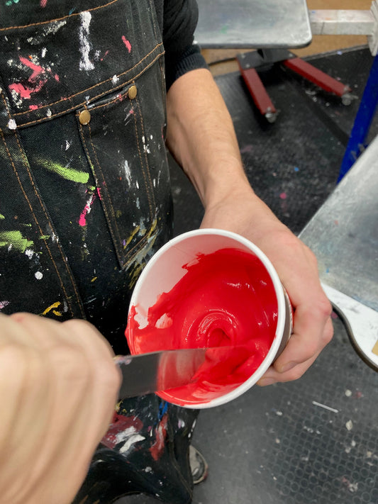 Werkstatt in Berlin für T-Shirt Druck.